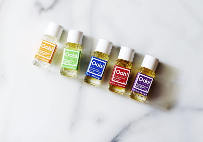 Ooh! Oils of Heaven Mini Sample Set Argan Oil, Rosehip Oil, Baobab Oil, Moringa Oil and Cacay Oil