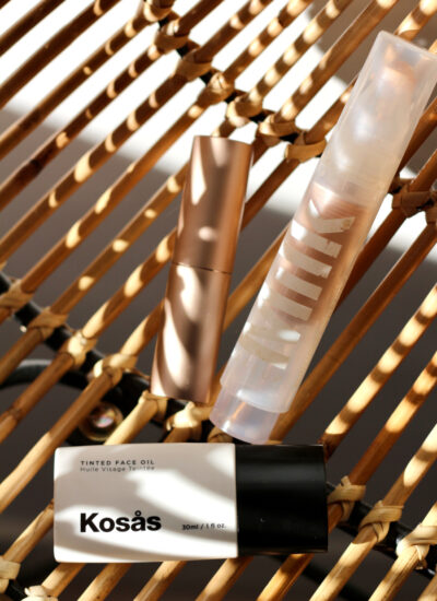 BareMinerals foundation stick, Milk Makeup Sunshin skin tint, kosas tinted face oil tinted moisturizer