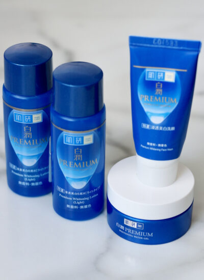 Hada Labo Shiro-jyun Premium Whitening Lotion, Water Cream, Face Wash Routine