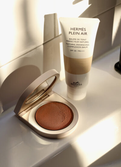 Hermès Plein Air Complexion Balm in chenvre 40 and Rose Inc Cream Blush in delphine